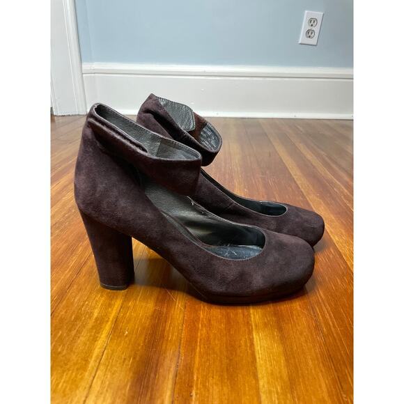 Vintage by Jeffery Campbell Women’s Sz 10 brown leather heels Aurora - Picture 1 of 9